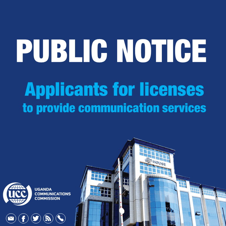 PUBLIC NOTICE: Applicants for licenses to provide communication&nbsp;services